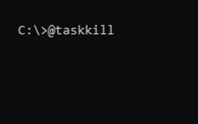 Entendendo o Comando @taskkill no Windows